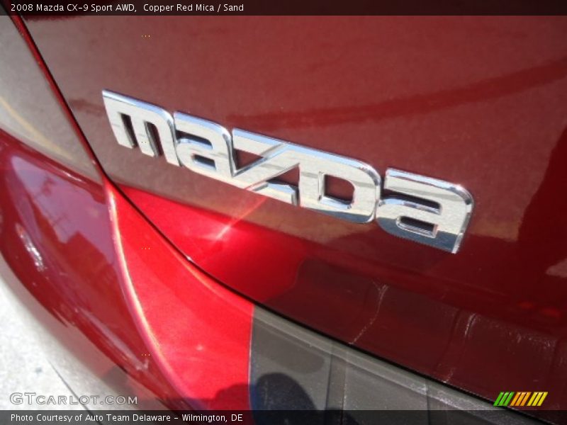 Copper Red Mica / Sand 2008 Mazda CX-9 Sport AWD