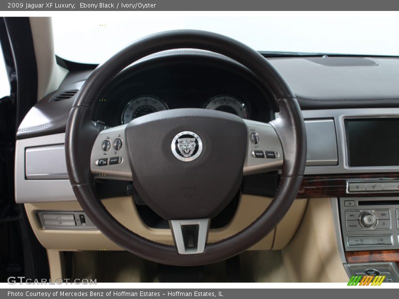 Ebony Black / Ivory/Oyster 2009 Jaguar XF Luxury
