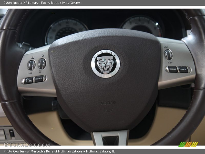 Ebony Black / Ivory/Oyster 2009 Jaguar XF Luxury