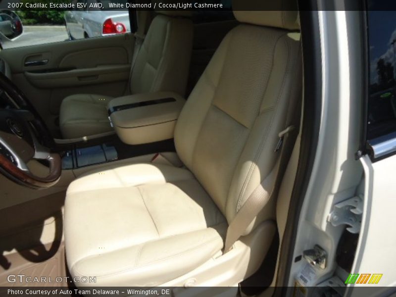 White Diamond / Cocoa/Light Cashmere 2007 Cadillac Escalade ESV AWD