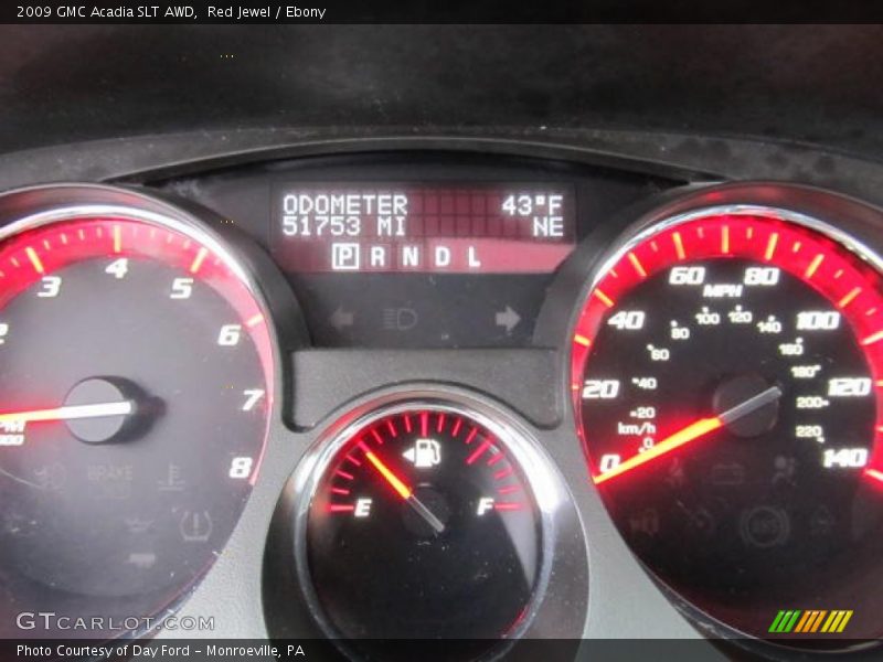 Red Jewel / Ebony 2009 GMC Acadia SLT AWD