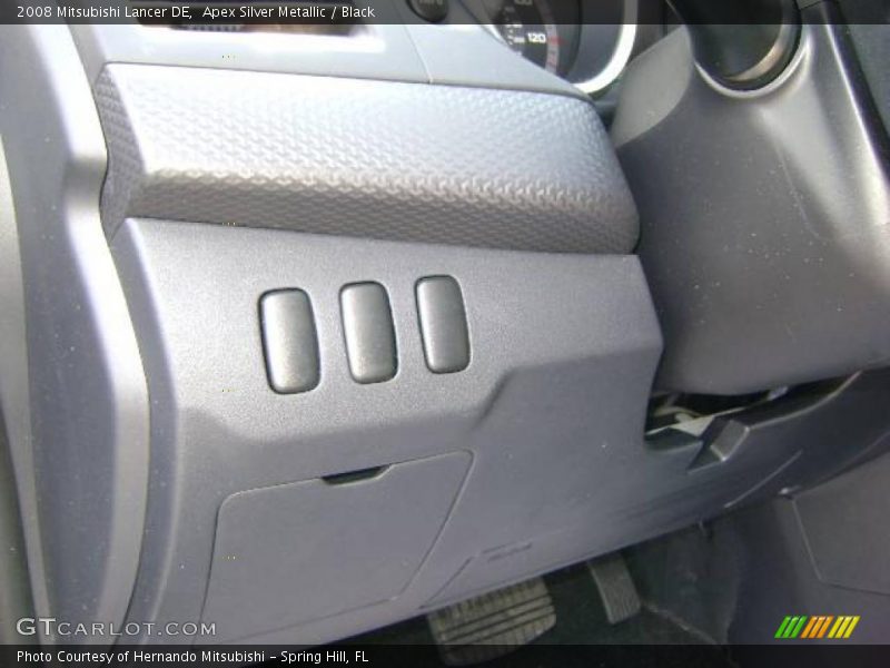 Apex Silver Metallic / Black 2008 Mitsubishi Lancer DE