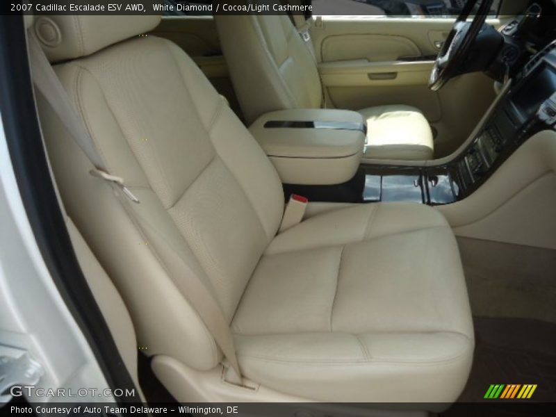 White Diamond / Cocoa/Light Cashmere 2007 Cadillac Escalade ESV AWD