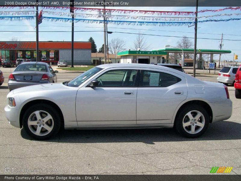 Bright Silver Metallic / Dark Slate Gray 2008 Dodge Charger SXT AWD