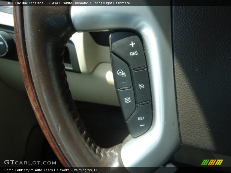 White Diamond / Cocoa/Light Cashmere 2007 Cadillac Escalade ESV AWD