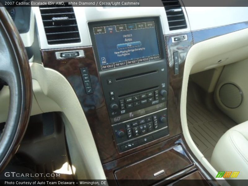 White Diamond / Cocoa/Light Cashmere 2007 Cadillac Escalade ESV AWD