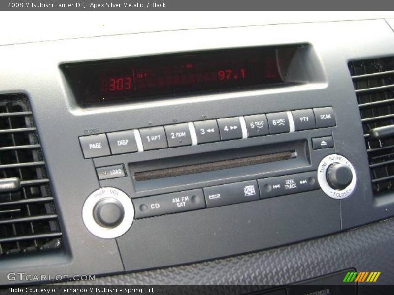 Apex Silver Metallic / Black 2008 Mitsubishi Lancer DE
