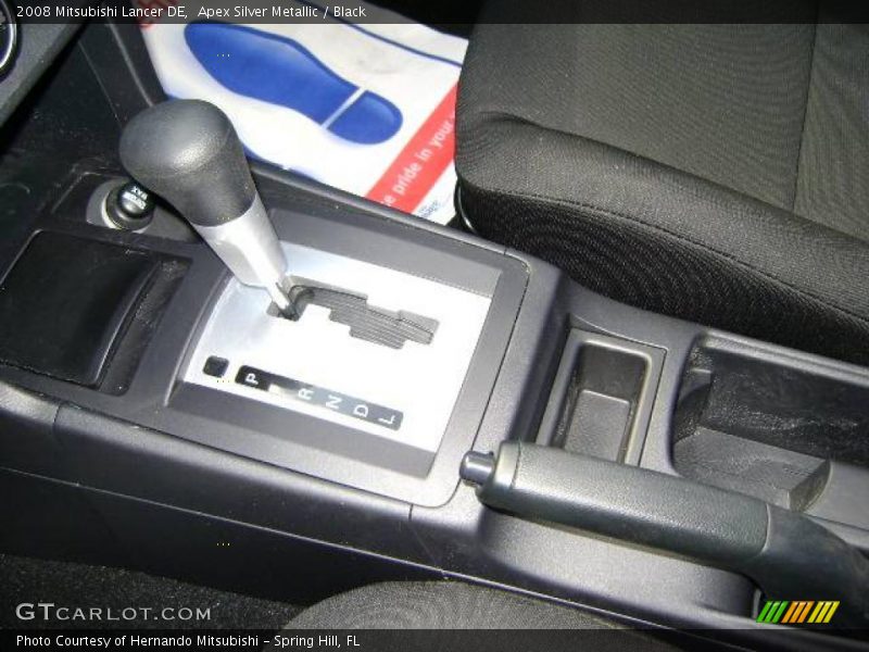 Apex Silver Metallic / Black 2008 Mitsubishi Lancer DE