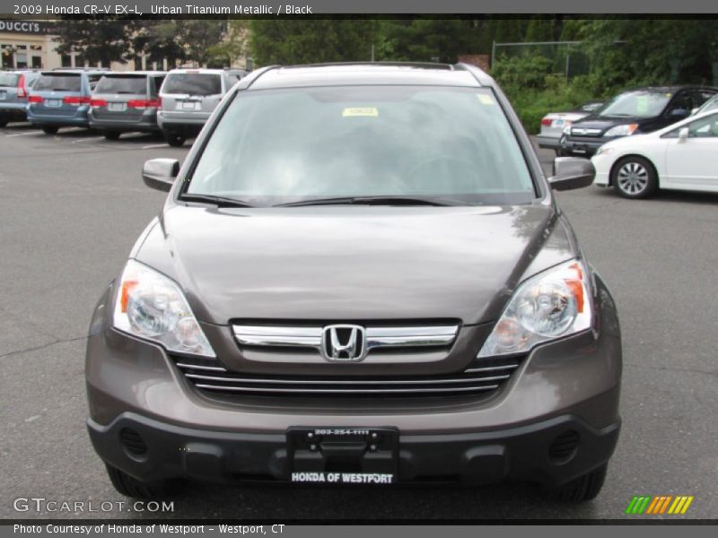 Urban Titanium Metallic / Black 2009 Honda CR-V EX-L