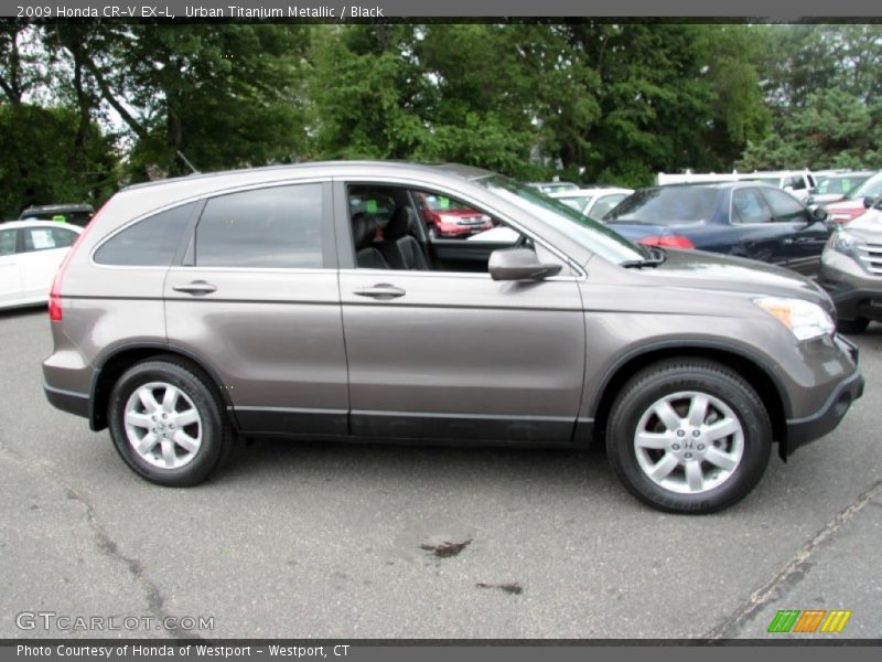 Urban Titanium Metallic / Black 2009 Honda CR-V EX-L