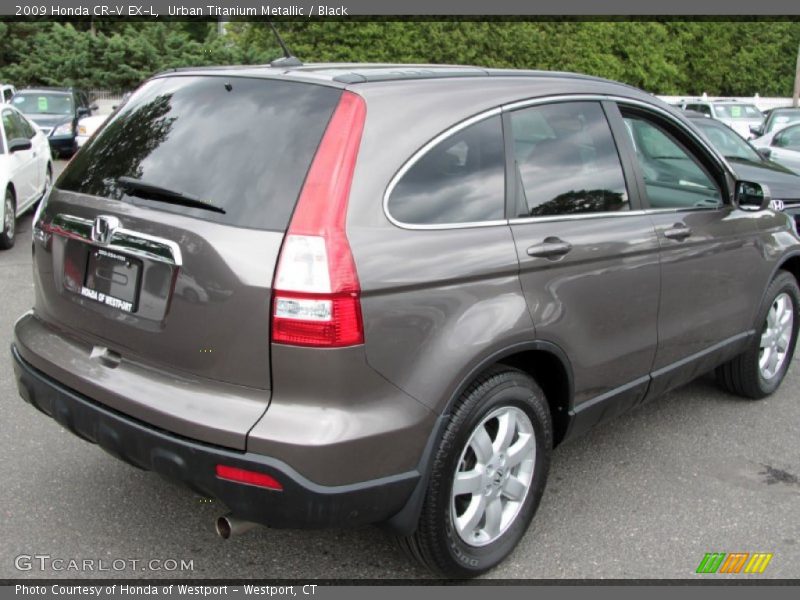 Urban Titanium Metallic / Black 2009 Honda CR-V EX-L