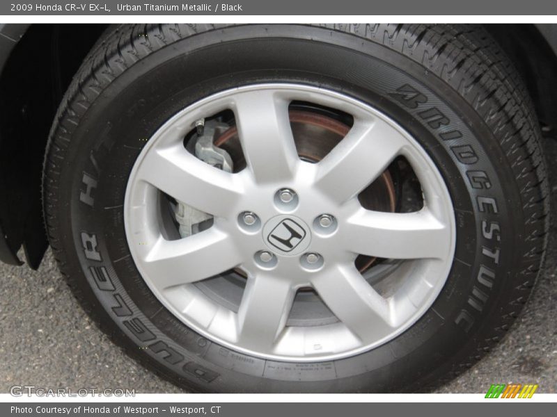 Urban Titanium Metallic / Black 2009 Honda CR-V EX-L
