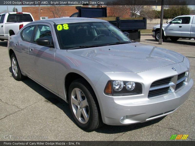 Bright Silver Metallic / Dark Slate Gray 2008 Dodge Charger SXT AWD