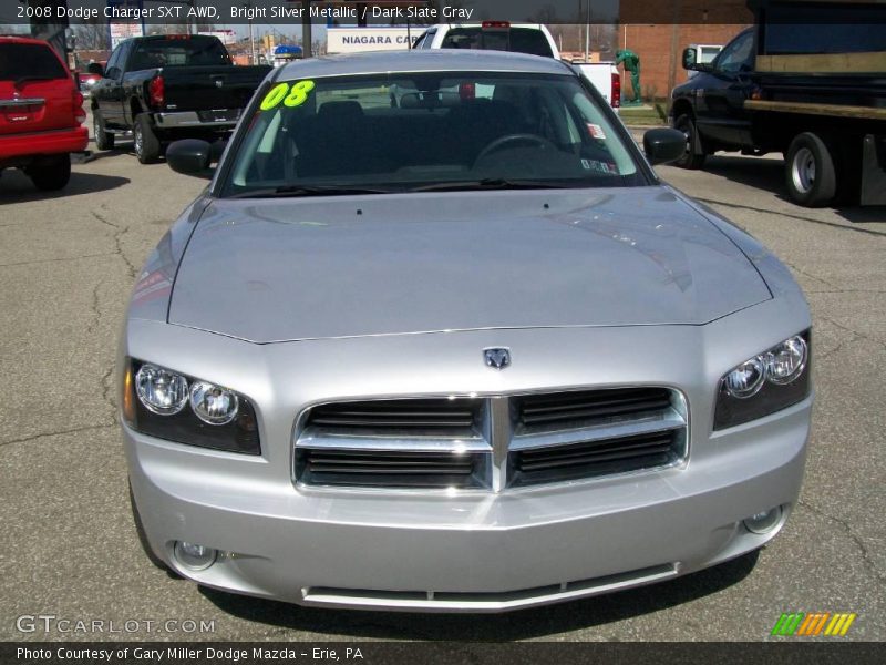Bright Silver Metallic / Dark Slate Gray 2008 Dodge Charger SXT AWD