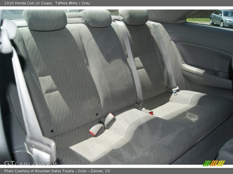 Taffeta White / Gray 2010 Honda Civic LX Coupe