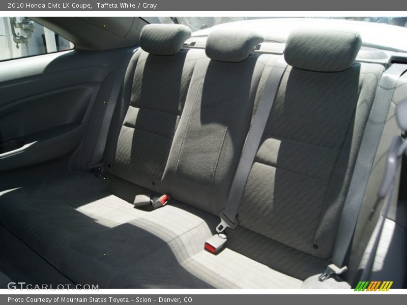 Taffeta White / Gray 2010 Honda Civic LX Coupe