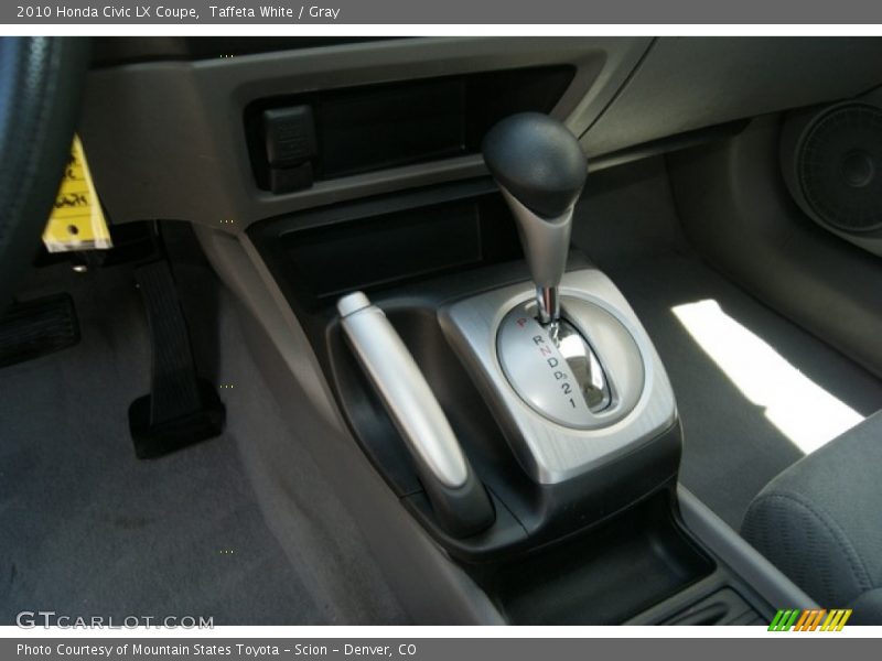 Taffeta White / Gray 2010 Honda Civic LX Coupe