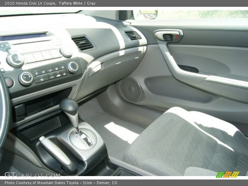 Taffeta White / Gray 2010 Honda Civic LX Coupe