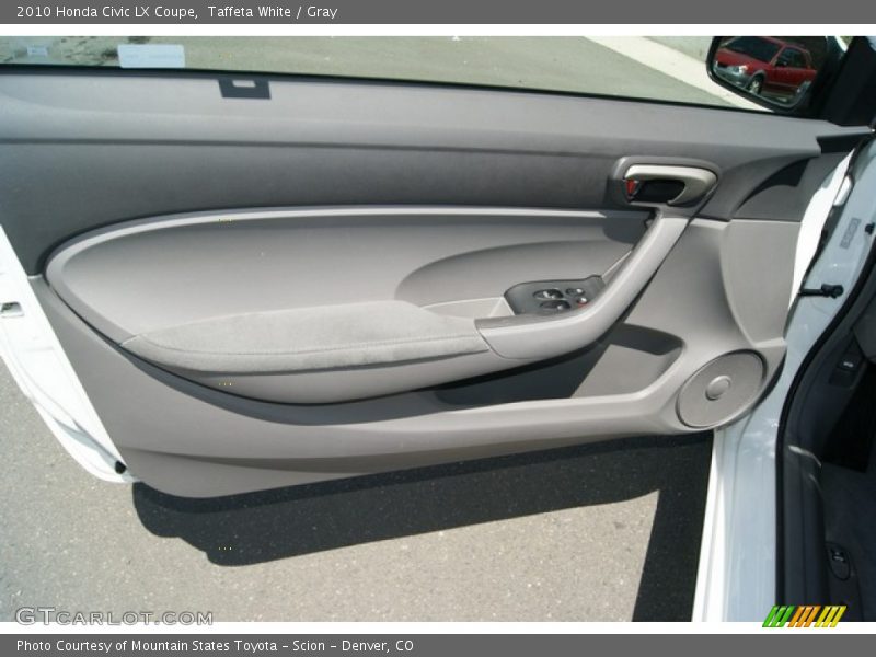 Taffeta White / Gray 2010 Honda Civic LX Coupe