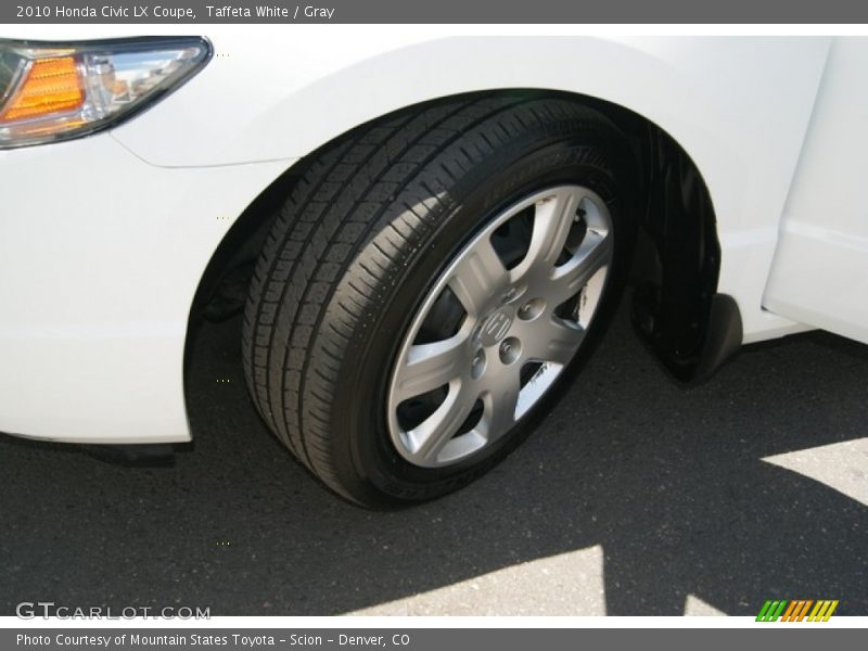 Taffeta White / Gray 2010 Honda Civic LX Coupe