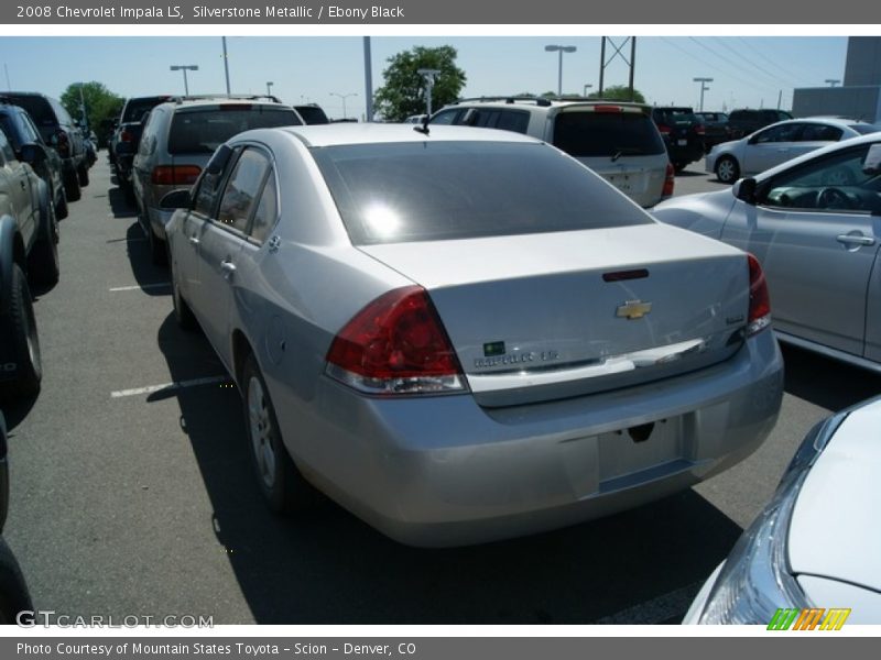 Silverstone Metallic / Ebony Black 2008 Chevrolet Impala LS