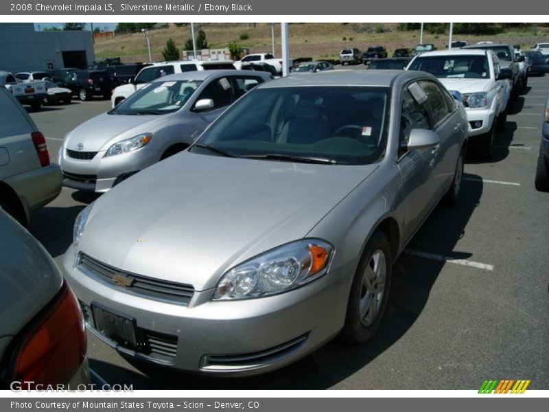 Silverstone Metallic / Ebony Black 2008 Chevrolet Impala LS
