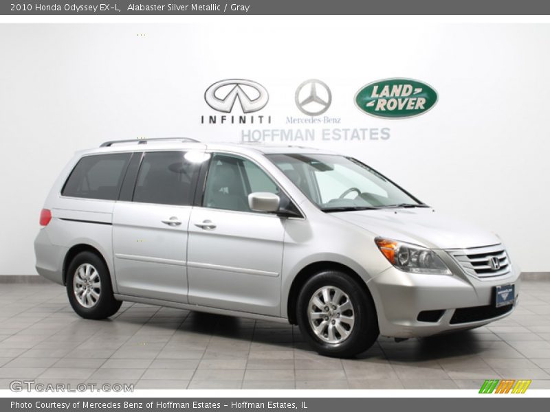 Alabaster Silver Metallic / Gray 2010 Honda Odyssey EX-L