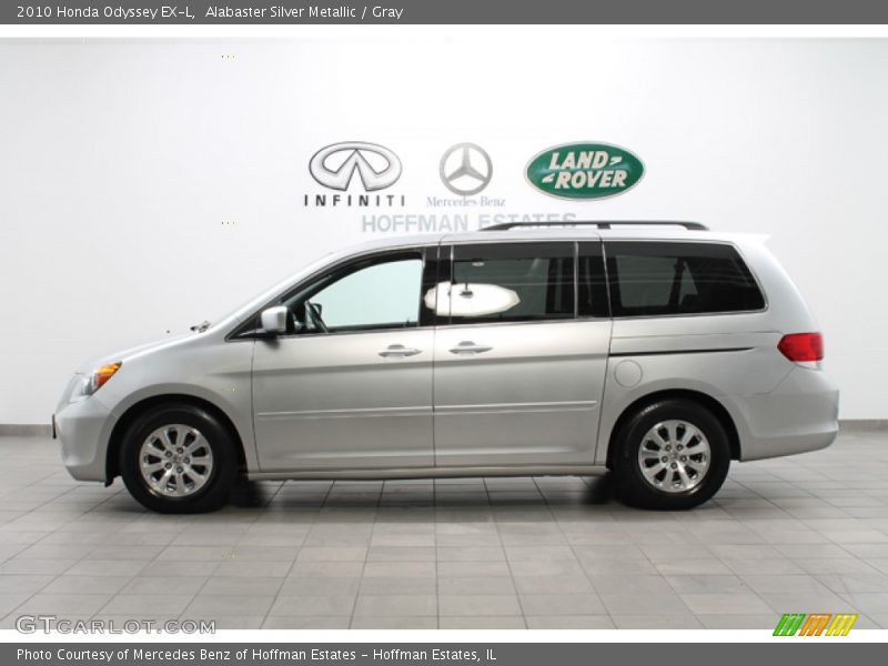 Alabaster Silver Metallic / Gray 2010 Honda Odyssey EX-L