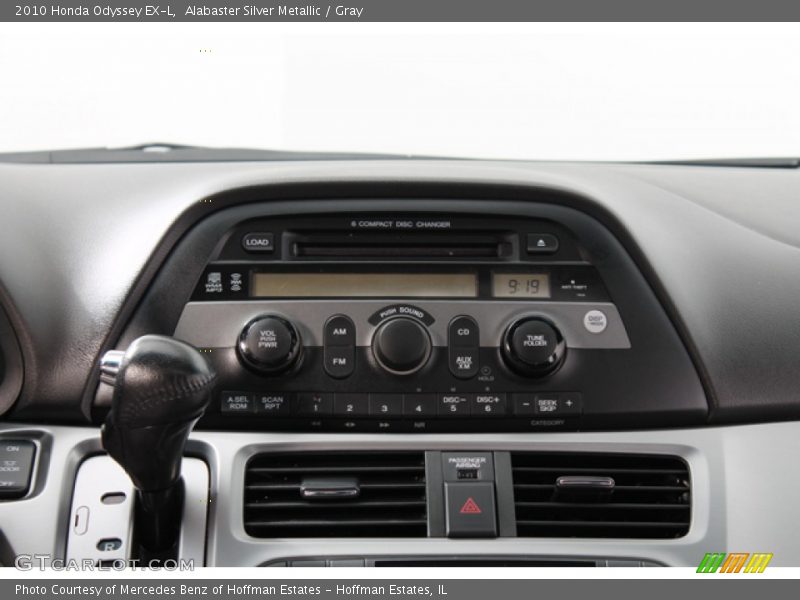 Alabaster Silver Metallic / Gray 2010 Honda Odyssey EX-L