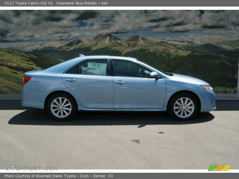 Clearwater Blue Metallic / Ash 2012 Toyota Camry XLE V6