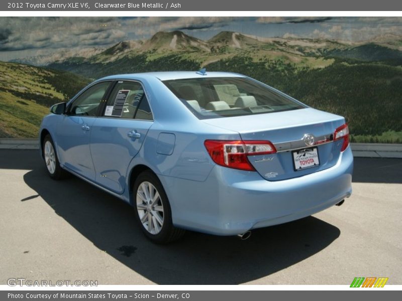Clearwater Blue Metallic / Ash 2012 Toyota Camry XLE V6