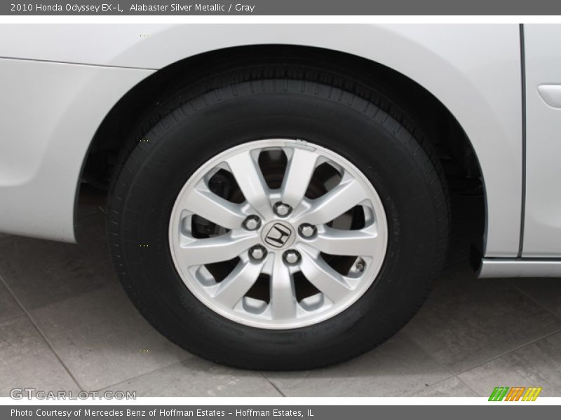 Alabaster Silver Metallic / Gray 2010 Honda Odyssey EX-L