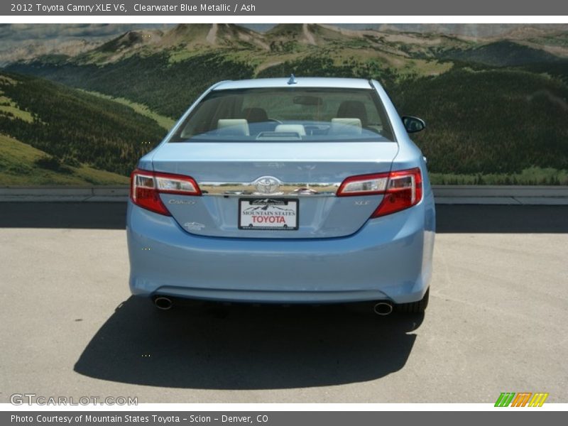Clearwater Blue Metallic / Ash 2012 Toyota Camry XLE V6