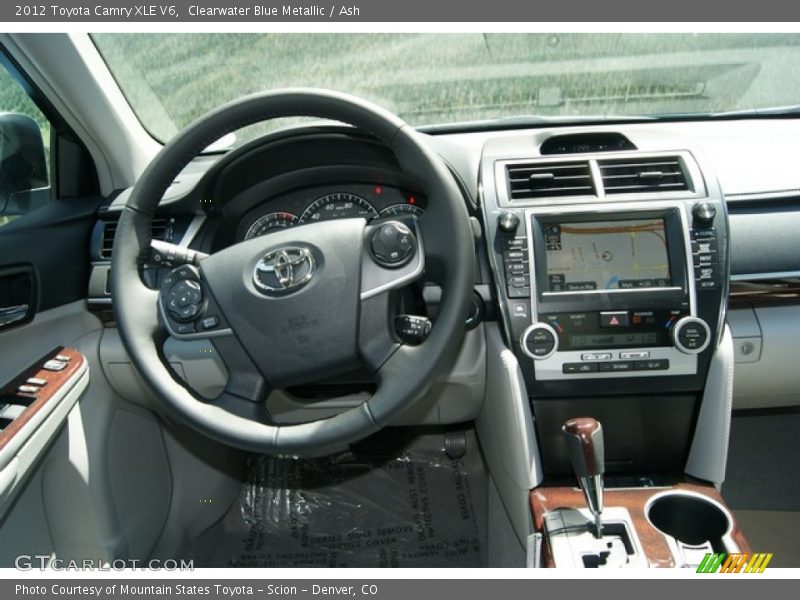 Clearwater Blue Metallic / Ash 2012 Toyota Camry XLE V6