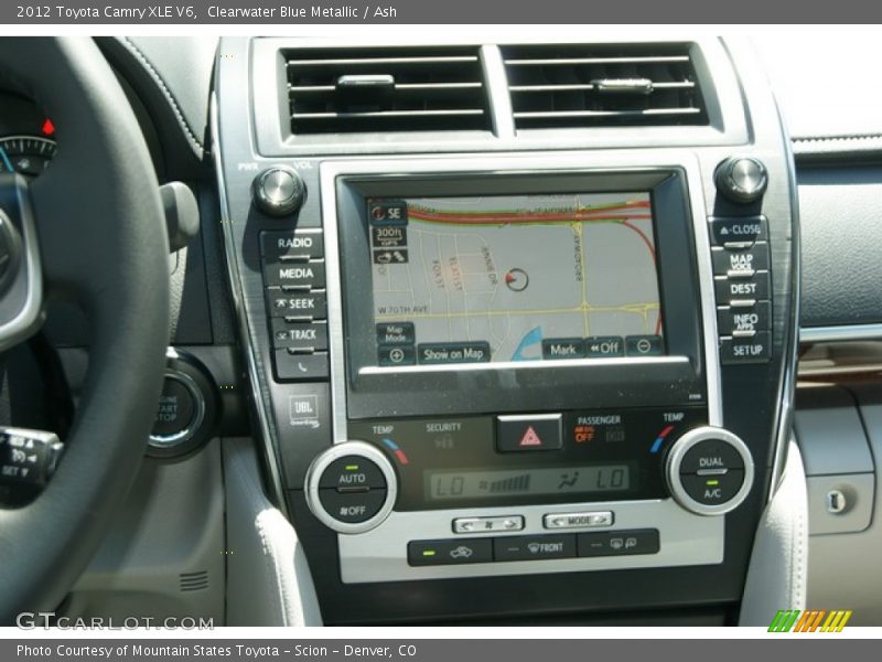 Clearwater Blue Metallic / Ash 2012 Toyota Camry XLE V6