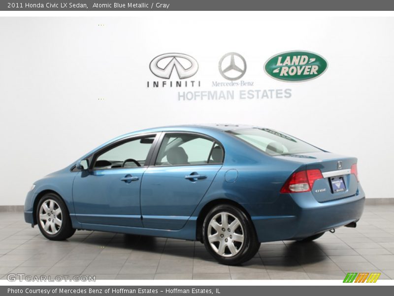 Atomic Blue Metallic / Gray 2011 Honda Civic LX Sedan