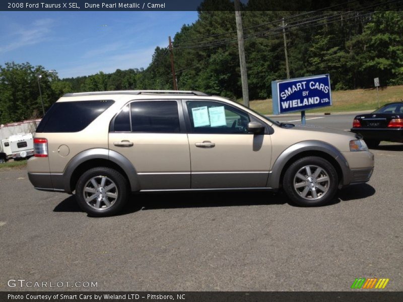 Dune Pearl Metallic / Camel 2008 Ford Taurus X SEL