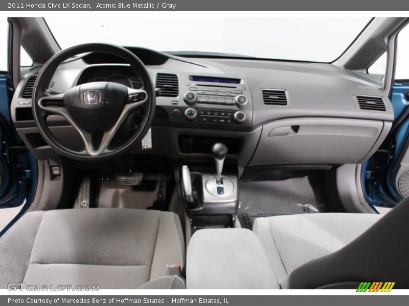 Atomic Blue Metallic / Gray 2011 Honda Civic LX Sedan