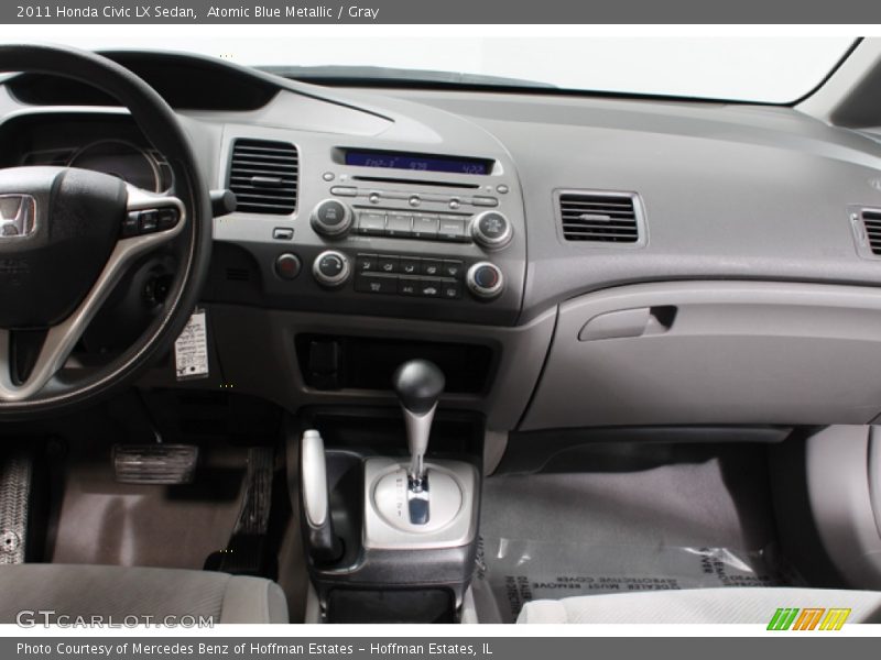 Atomic Blue Metallic / Gray 2011 Honda Civic LX Sedan