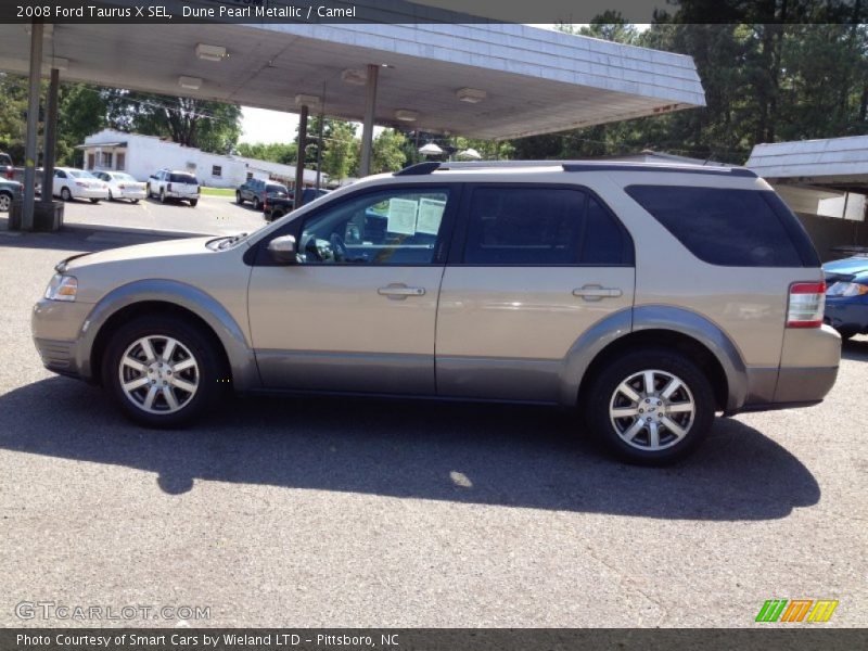 Dune Pearl Metallic / Camel 2008 Ford Taurus X SEL