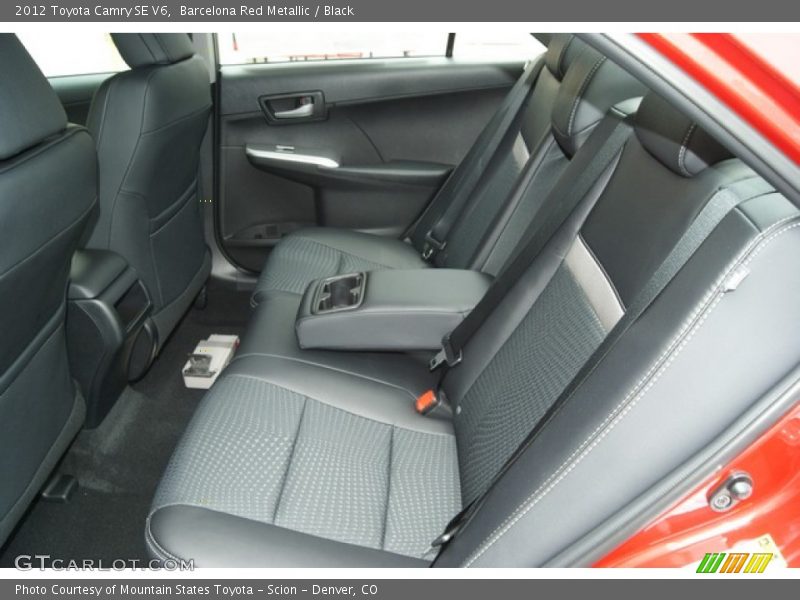 Barcelona Red Metallic / Black 2012 Toyota Camry SE V6