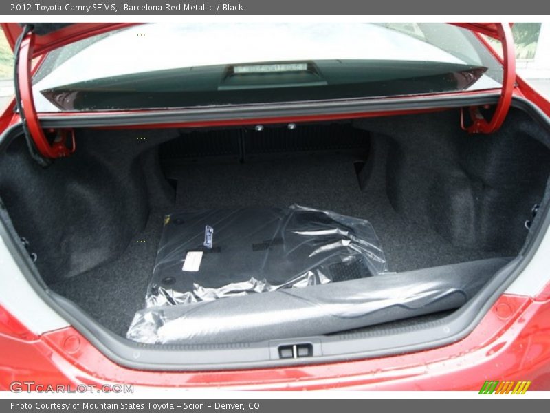 Barcelona Red Metallic / Black 2012 Toyota Camry SE V6