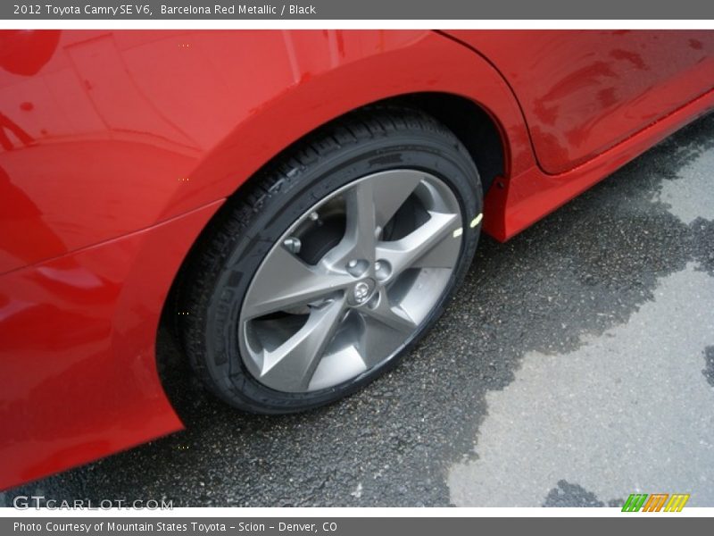 Barcelona Red Metallic / Black 2012 Toyota Camry SE V6