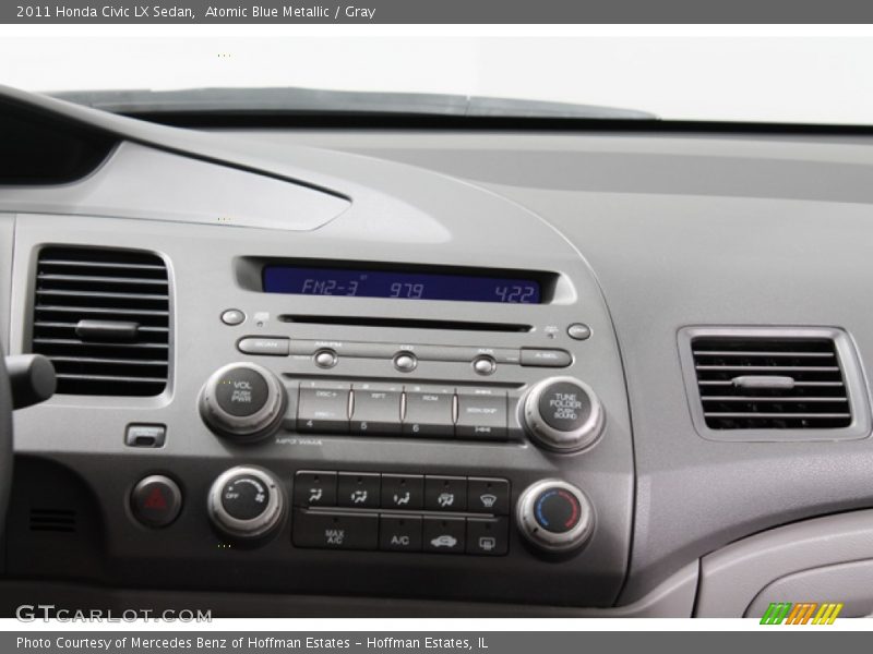 Atomic Blue Metallic / Gray 2011 Honda Civic LX Sedan