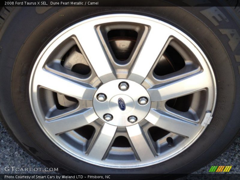 Dune Pearl Metallic / Camel 2008 Ford Taurus X SEL