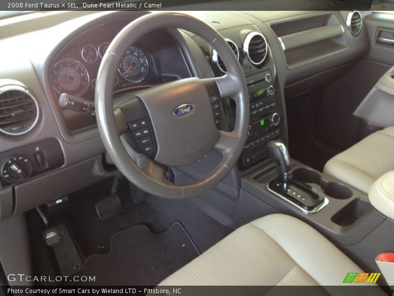 Dune Pearl Metallic / Camel 2008 Ford Taurus X SEL