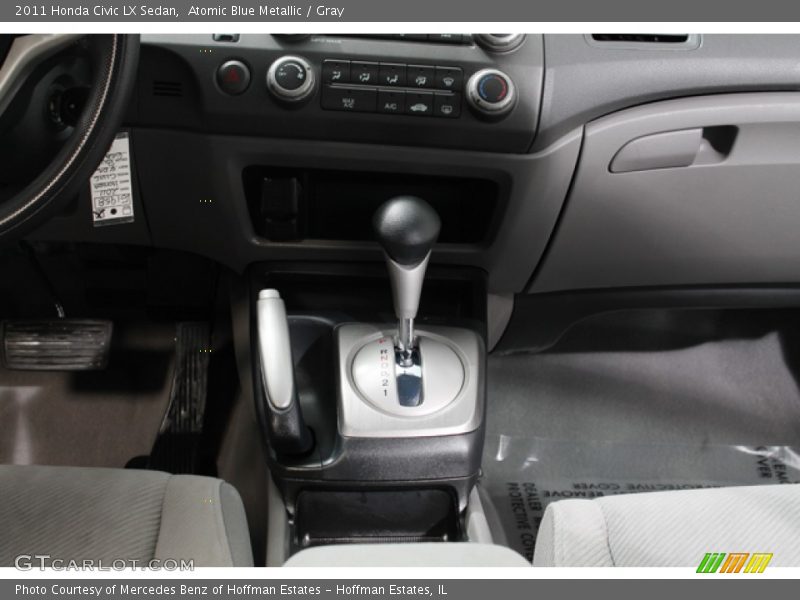 Atomic Blue Metallic / Gray 2011 Honda Civic LX Sedan