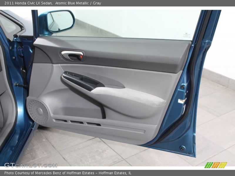 Atomic Blue Metallic / Gray 2011 Honda Civic LX Sedan