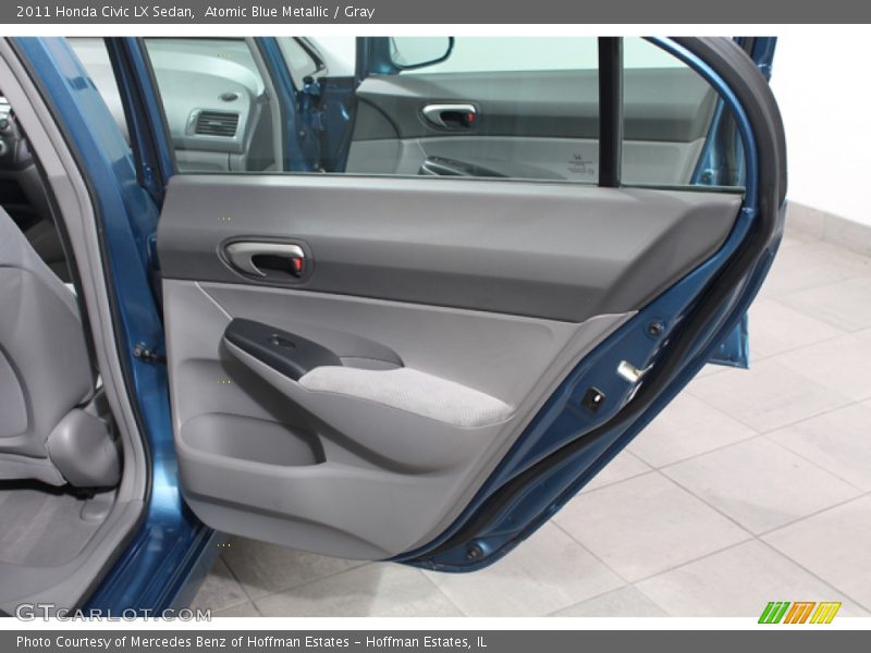 Atomic Blue Metallic / Gray 2011 Honda Civic LX Sedan