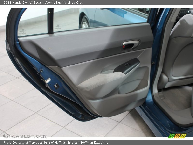 Atomic Blue Metallic / Gray 2011 Honda Civic LX Sedan